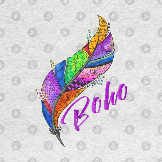 Pena Boho by Derly_Arts